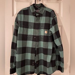 CARHARTT FLANNEL WORK SHIRT - SIZE M